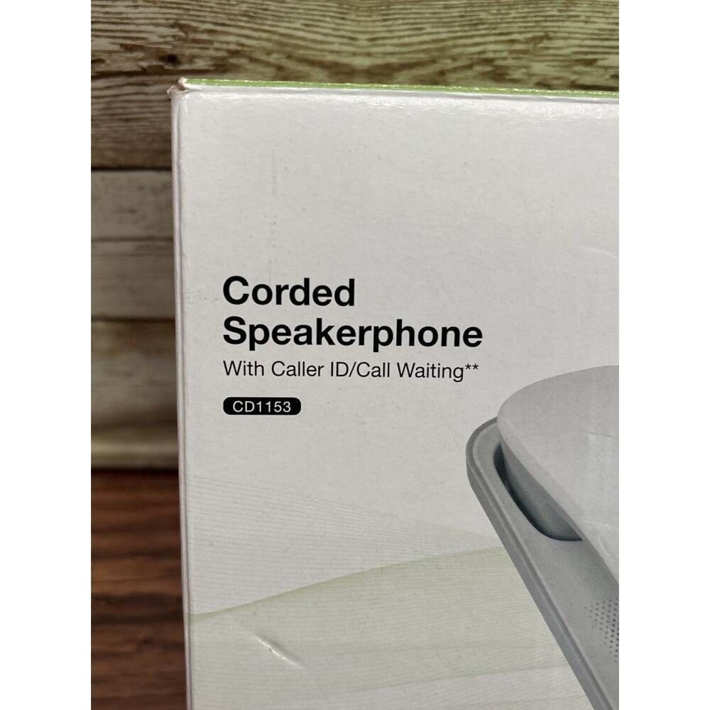 VTech CD1153 Corded Speakerphone w Caller ID & Call Waiting Handsfree White - Picture 9 of 10